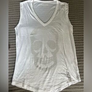 Zadig & Voltaire stud skull tee